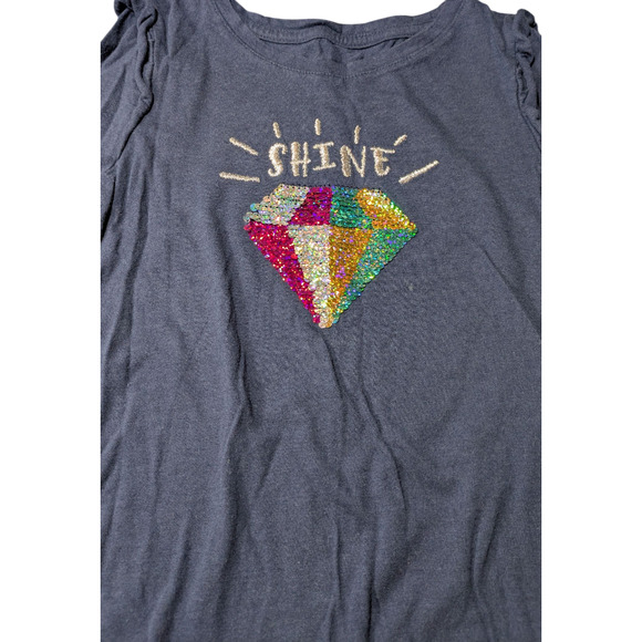 Members Mark-Sequence Color Change-Girls Shirt - Size 6 -"Shine" Well Cared For - Picture 5 of 9